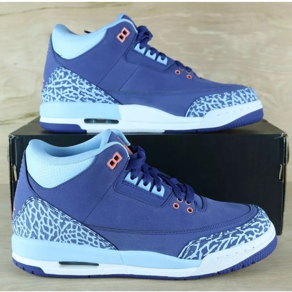 Nike Jordan Retro 3 "Dark Purple Dust" Shoe GG - Picture 2 of 8